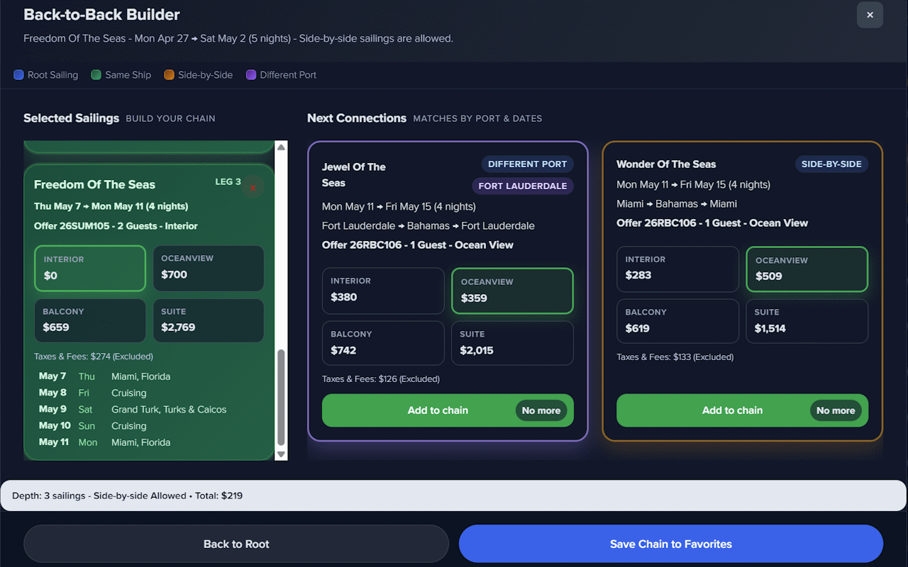 B2B Builder in Chrome dark mode