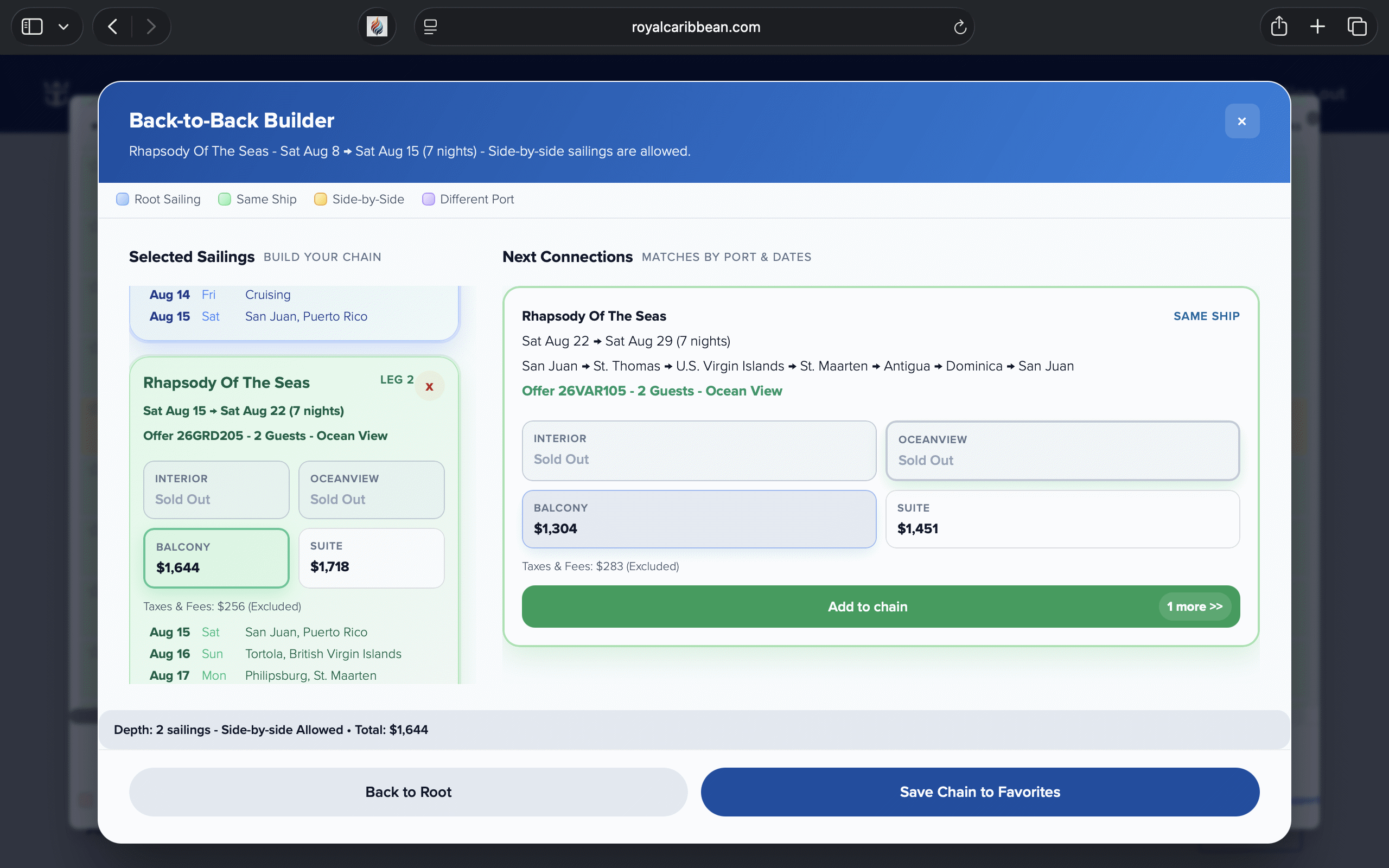Back-to-Back Builder on MacBook
